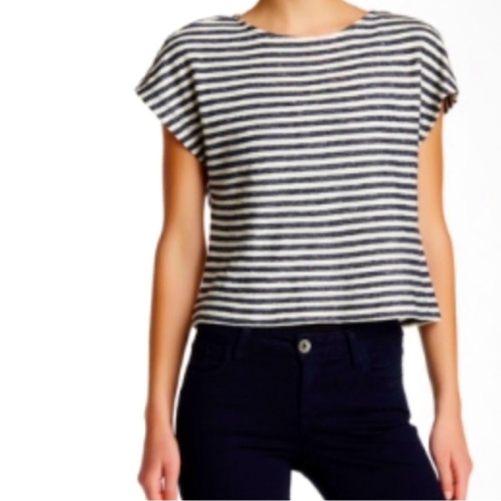 Alice + Olivia striped cotton top size XS